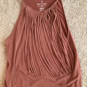 Rustic pink color tank top
